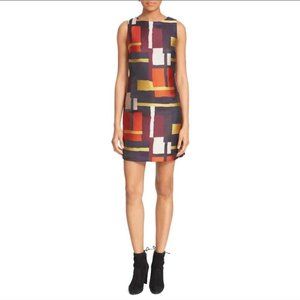 NWT Alice + Olivia Painted Grid A-Line Dress Size 0